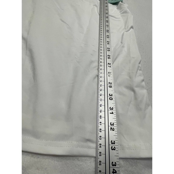 OC Order Plus Size M Double Layer Layered Tank Dress White Green Sleeveless NWT - Picture 7 of 7